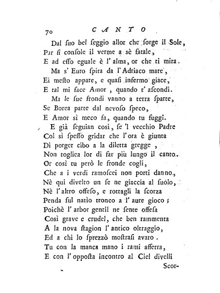 Del baco da seta canti 4. con annotazioni. / [Zaccaria Betti]