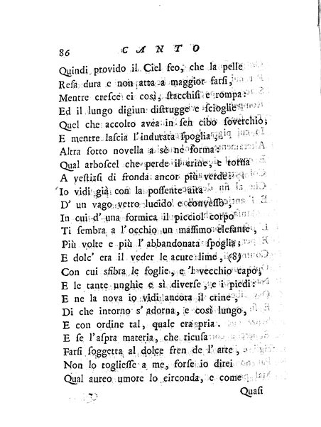 Del baco da seta canti 4. con annotazioni. / [Zaccaria Betti]