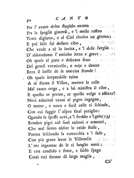 Del baco da seta canti 4. con annotazioni. / [Zaccaria Betti]