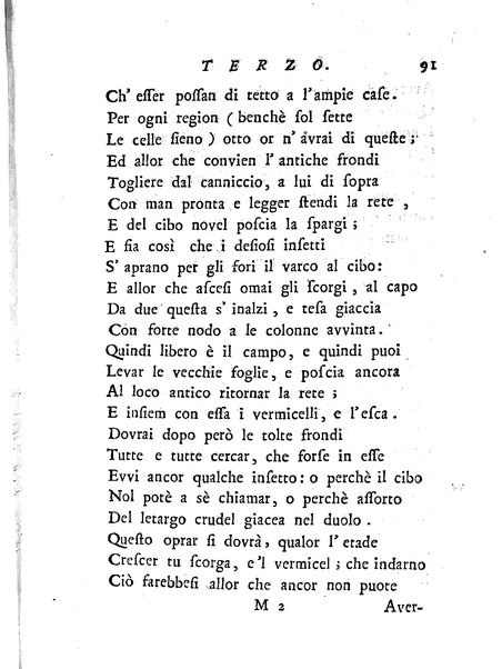 Del baco da seta canti 4. con annotazioni. / [Zaccaria Betti]