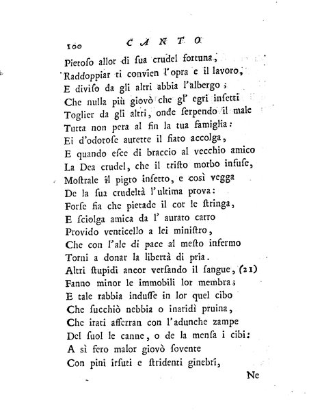 Del baco da seta canti 4. con annotazioni. / [Zaccaria Betti]