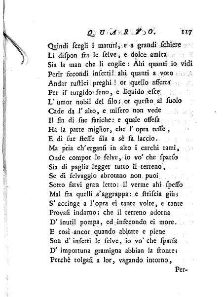 Del baco da seta canti 4. con annotazioni. / [Zaccaria Betti]