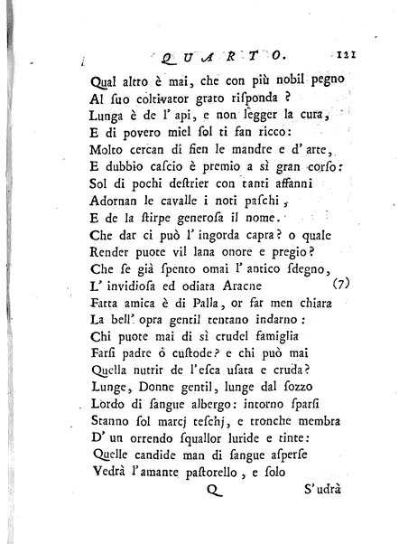 Del baco da seta canti 4. con annotazioni. / [Zaccaria Betti]