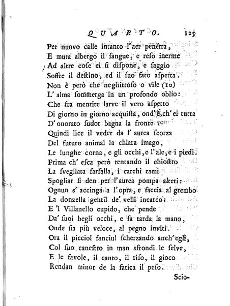 Del baco da seta canti 4. con annotazioni. / [Zaccaria Betti]