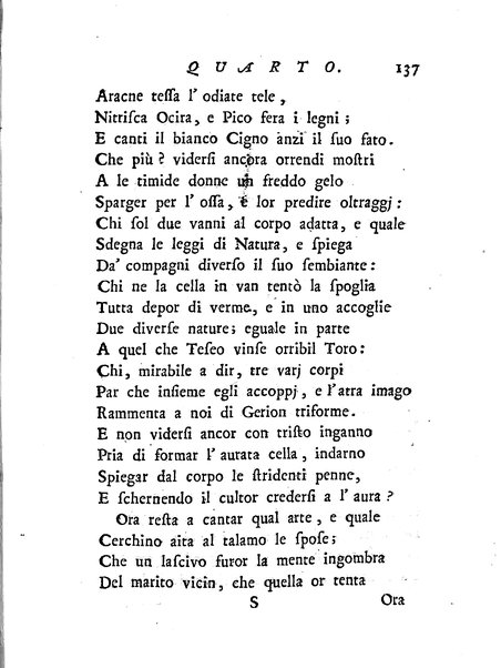 Del baco da seta canti 4. con annotazioni. / [Zaccaria Betti]