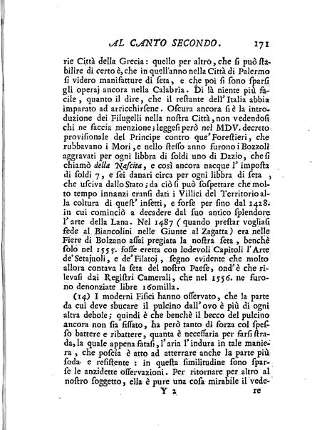 Del baco da seta canti 4. con annotazioni. / [Zaccaria Betti]