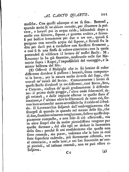 Del baco da seta canti 4. con annotazioni. / [Zaccaria Betti]