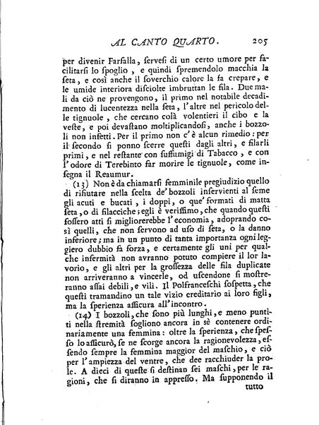 Del baco da seta canti 4. con annotazioni. / [Zaccaria Betti]