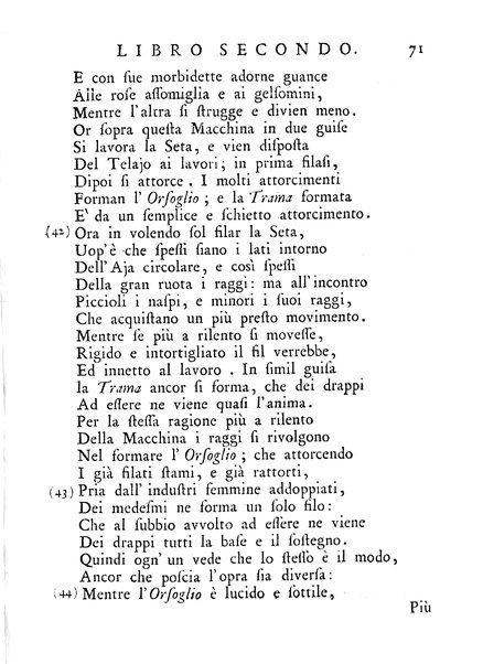 Il filugello, o sia il baco da seta. Poemetto in libri 3. dell'abate Gianfrancesco Giorgetti. Con annotazioni scientifiche ed erudite, ed una dissertazione sopra l'origine della seta. Dedicato al molto illustre signor Giannantonio Porta