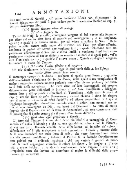 Il filugello, o sia il baco da seta. Poemetto in libri 3. dell'abate Gianfrancesco Giorgetti. Con annotazioni scientifiche ed erudite, ed una dissertazione sopra l'origine della seta. Dedicato al molto illustre signor Giannantonio Porta