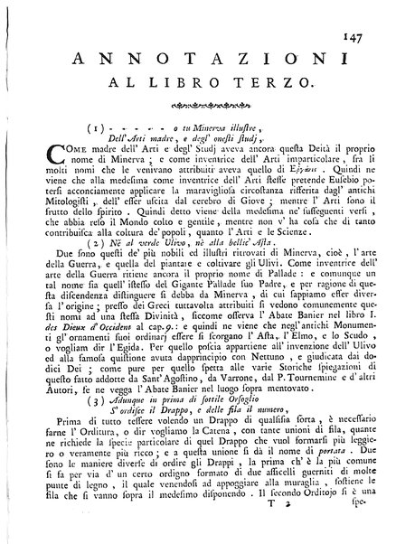 Il filugello, o sia il baco da seta. Poemetto in libri 3. dell'abate Gianfrancesco Giorgetti. Con annotazioni scientifiche ed erudite, ed una dissertazione sopra l'origine della seta. Dedicato al molto illustre signor Giannantonio Porta