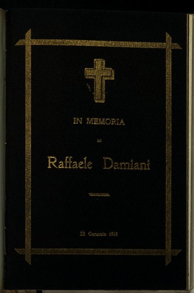 In memoria di Raffaele Damiani : 23 gennaio 1918