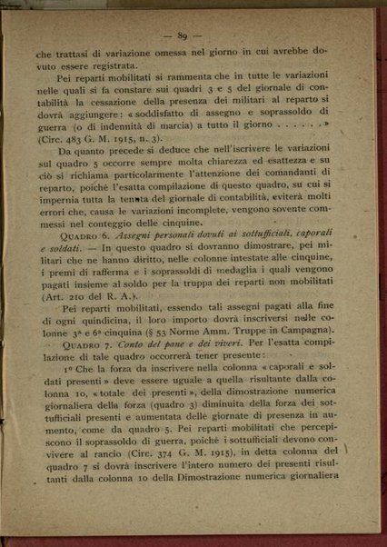 Norme amministrative per i distaccamenti e reparti mobilitati e territoriali / Ennio D'Eramo