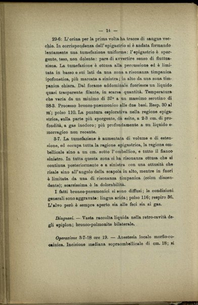 Considerazioni su 24 casi di ferite dell'addome / O. Finzi, M. Mauro