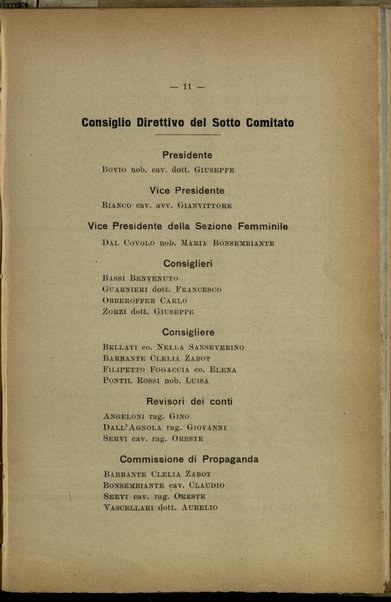 Croce rossa italiana sotto comitato di Feltre : relazione per l'anno 1916