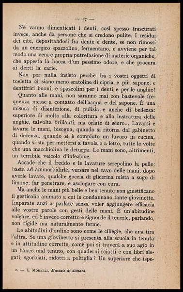 Massaie di domani : conversazioni di economia domestica : per le scuole secondarie di avviamento professionale a tipo industriale femminile / Lidia Morelli