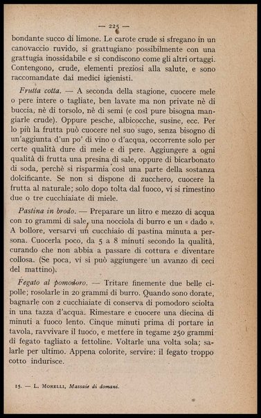 Massaie di domani : conversazioni di economia domestica : per le scuole secondarie di avviamento professionale a tipo industriale femminile / Lidia Morelli