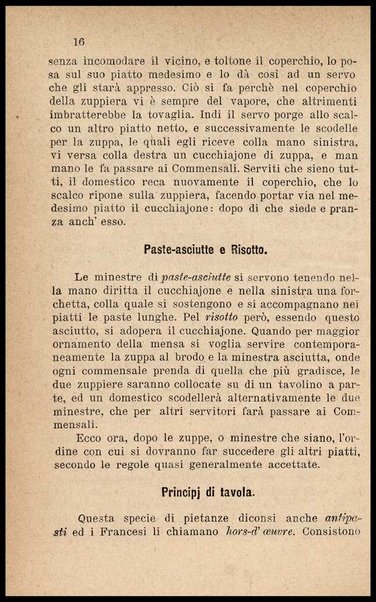 Il re dei cuochi, ossia L'arte di mangiare al gusto degl'italiani con cibi nostrali e stranieri : opera contenente quanto è necessario per sapere bene ordinare e servire un pranzo, non ché i migliori metodi per fare confetture, rosoli, liquori e gelati