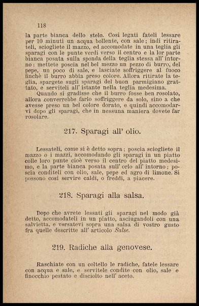 Il re dei cuochi, ossia L'arte di mangiare al gusto degl'italiani con cibi nostrali e stranieri : opera contenente quanto è necessario per sapere bene ordinare e servire un pranzo, non ché i migliori metodi per fare confetture, rosoli, liquori e gelati