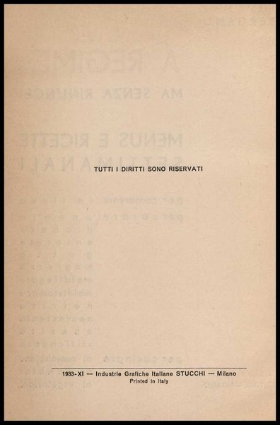 A regime... ma senza rinunce! : menus e ricette settimanali per conservare la linea, per curare anemia, diabete, enterite ... / Ines e Mimy Bergamo