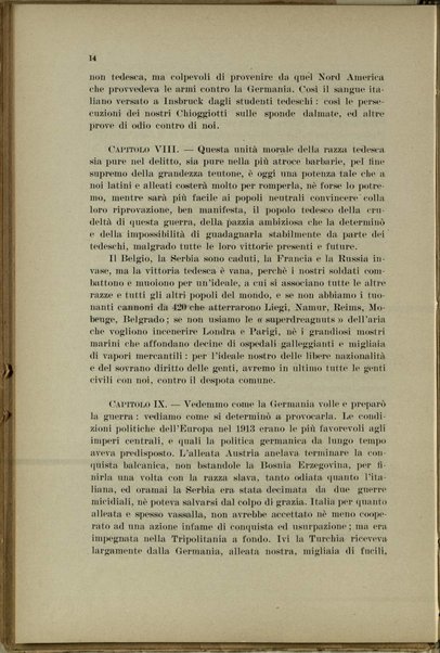 La guerra : conferenza tenuta in Zarate (provincia di Buenos Aires) il 4 Dicembre 1916 / dott. Bertero Michele