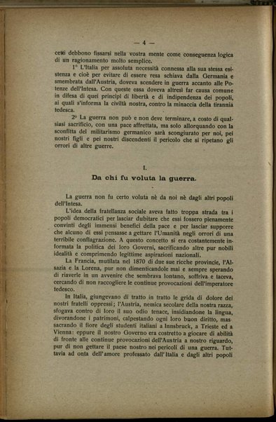 Le cause e gli scopi della nostra guerra : conferenza / Leone Bertrand-Beltramelli