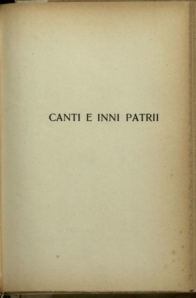 Canti e inni patrii : 1859-1915 / Calcedonio Biondolillo