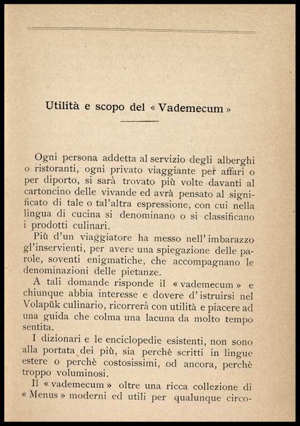 Il Gastronomo moderno : vademecum ad uso degli albergatori, cuochi, segretari e personale d'albergo, corredato da 250 menus originali e moderni e da un dizionario di cucina contenente oltre 4000 traduzioni ed annotazioni sul significato e l'etimologia dei termini più in uso nel gergo di cucina francese