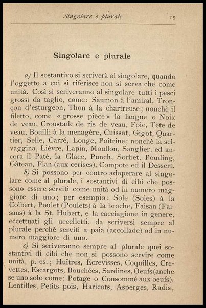 Il Gastronomo moderno : vademecum ad uso degli albergatori, cuochi, segretari e personale d'albergo, corredato da 250 menus originali e moderni e da un dizionario di cucina contenente oltre 4000 traduzioni ed annotazioni sul significato e l'etimologia dei termini più in uso nel gergo di cucina francese