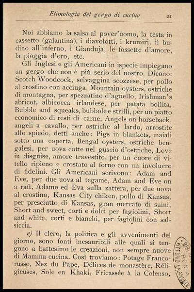 Il Gastronomo moderno : vademecum ad uso degli albergatori, cuochi, segretari e personale d'albergo, corredato da 250 menus originali e moderni e da un dizionario di cucina contenente oltre 4000 traduzioni ed annotazioni sul significato e l'etimologia dei termini più in uso nel gergo di cucina francese