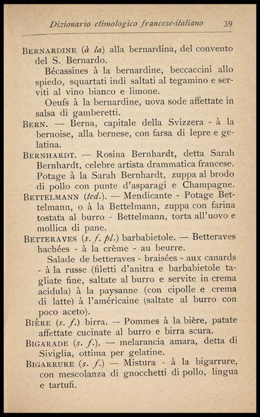 Il Gastronomo moderno : vademecum ad uso degli albergatori, cuochi, segretari e personale d'albergo, corredato da 250 menus originali e moderni e da un dizionario di cucina contenente oltre 4000 traduzioni ed annotazioni sul significato e l'etimologia dei termini più in uso nel gergo di cucina francese