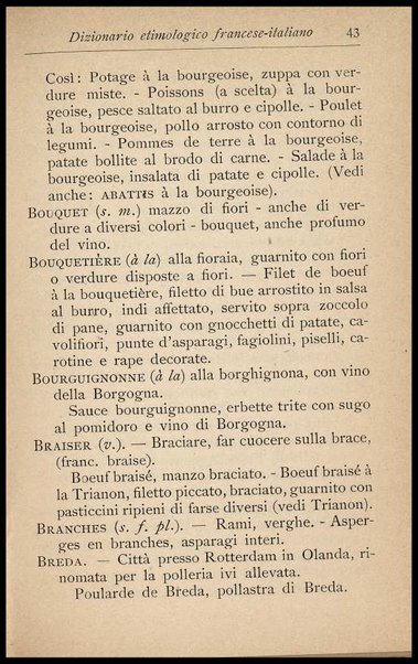 Il Gastronomo moderno : vademecum ad uso degli albergatori, cuochi, segretari e personale d'albergo, corredato da 250 menus originali e moderni e da un dizionario di cucina contenente oltre 4000 traduzioni ed annotazioni sul significato e l'etimologia dei termini più in uso nel gergo di cucina francese