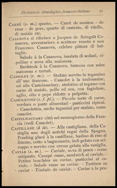 Il Gastronomo moderno : vademecum ad uso degli albergatori, cuochi, segretari e personale d'albergo, corredato da 250 menus originali e moderni e da un dizionario di cucina contenente oltre 4000 traduzioni ed annotazioni sul significato e l'etimologia dei termini più in uso nel gergo di cucina francese