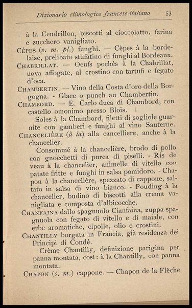 Il Gastronomo moderno : vademecum ad uso degli albergatori, cuochi, segretari e personale d'albergo, corredato da 250 menus originali e moderni e da un dizionario di cucina contenente oltre 4000 traduzioni ed annotazioni sul significato e l'etimologia dei termini più in uso nel gergo di cucina francese