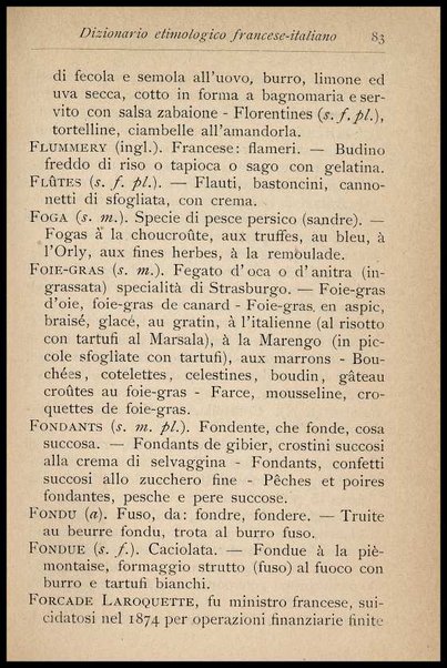 Il Gastronomo moderno : vademecum ad uso degli albergatori, cuochi, segretari e personale d'albergo, corredato da 250 menus originali e moderni e da un dizionario di cucina contenente oltre 4000 traduzioni ed annotazioni sul significato e l'etimologia dei termini più in uso nel gergo di cucina francese