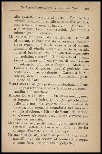 Il Gastronomo moderno : vademecum ad uso degli albergatori, cuochi, segretari e personale d'albergo, corredato da 250 menus originali e moderni e da un dizionario di cucina contenente oltre 4000 traduzioni ed annotazioni sul significato e l'etimologia dei termini più in uso nel gergo di cucina francese