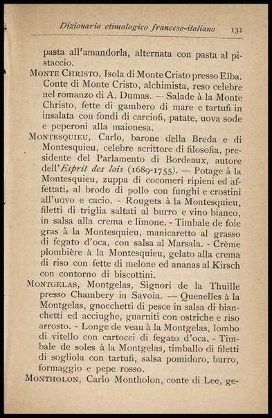 Il Gastronomo moderno : vademecum ad uso degli albergatori, cuochi, segretari e personale d'albergo, corredato da 250 menus originali e moderni e da un dizionario di cucina contenente oltre 4000 traduzioni ed annotazioni sul significato e l'etimologia dei termini più in uso nel gergo di cucina francese