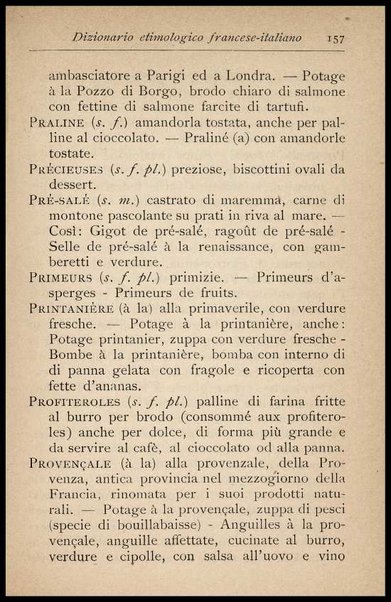 Il Gastronomo moderno : vademecum ad uso degli albergatori, cuochi, segretari e personale d'albergo, corredato da 250 menus originali e moderni e da un dizionario di cucina contenente oltre 4000 traduzioni ed annotazioni sul significato e l'etimologia dei termini più in uso nel gergo di cucina francese