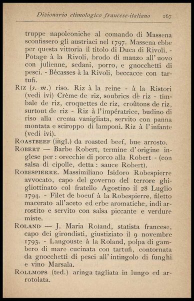 Il Gastronomo moderno : vademecum ad uso degli albergatori, cuochi, segretari e personale d'albergo, corredato da 250 menus originali e moderni e da un dizionario di cucina contenente oltre 4000 traduzioni ed annotazioni sul significato e l'etimologia dei termini più in uso nel gergo di cucina francese