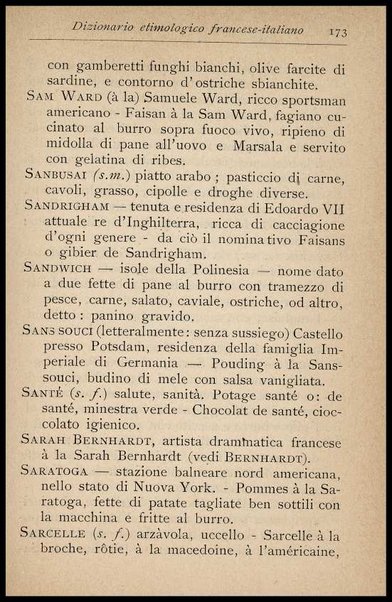 Il Gastronomo moderno : vademecum ad uso degli albergatori, cuochi, segretari e personale d'albergo, corredato da 250 menus originali e moderni e da un dizionario di cucina contenente oltre 4000 traduzioni ed annotazioni sul significato e l'etimologia dei termini più in uso nel gergo di cucina francese