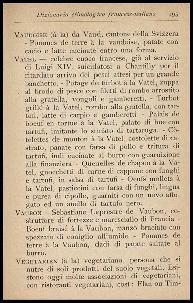 Il Gastronomo moderno : vademecum ad uso degli albergatori, cuochi, segretari e personale d'albergo, corredato da 250 menus originali e moderni e da un dizionario di cucina contenente oltre 4000 traduzioni ed annotazioni sul significato e l'etimologia dei termini più in uso nel gergo di cucina francese