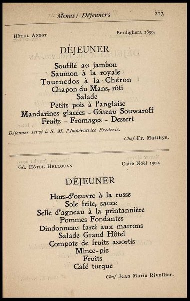 Il Gastronomo moderno : vademecum ad uso degli albergatori, cuochi, segretari e personale d'albergo, corredato da 250 menus originali e moderni e da un dizionario di cucina contenente oltre 4000 traduzioni ed annotazioni sul significato e l'etimologia dei termini più in uso nel gergo di cucina francese