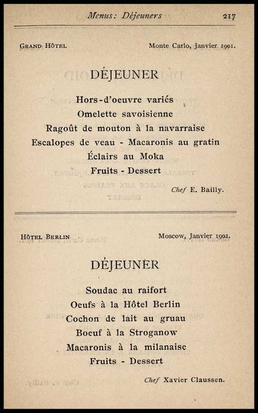 Il Gastronomo moderno : vademecum ad uso degli albergatori, cuochi, segretari e personale d'albergo, corredato da 250 menus originali e moderni e da un dizionario di cucina contenente oltre 4000 traduzioni ed annotazioni sul significato e l'etimologia dei termini più in uso nel gergo di cucina francese