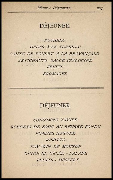 Il Gastronomo moderno : vademecum ad uso degli albergatori, cuochi, segretari e personale d'albergo, corredato da 250 menus originali e moderni e da un dizionario di cucina contenente oltre 4000 traduzioni ed annotazioni sul significato e l'etimologia dei termini più in uso nel gergo di cucina francese