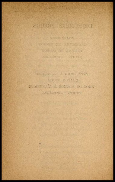 Il Gastronomo moderno : vademecum ad uso degli albergatori, cuochi, segretari e personale d'albergo, corredato da 250 menus originali e moderni e da un dizionario di cucina contenente oltre 4000 traduzioni ed annotazioni sul significato e l'etimologia dei termini più in uso nel gergo di cucina francese