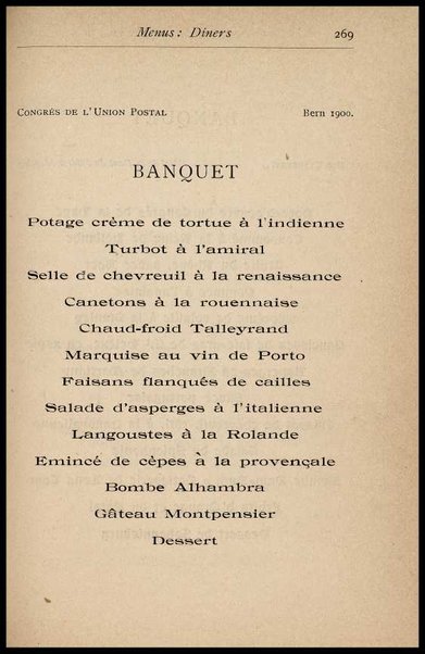 Il Gastronomo moderno : vademecum ad uso degli albergatori, cuochi, segretari e personale d'albergo, corredato da 250 menus originali e moderni e da un dizionario di cucina contenente oltre 4000 traduzioni ed annotazioni sul significato e l'etimologia dei termini più in uso nel gergo di cucina francese