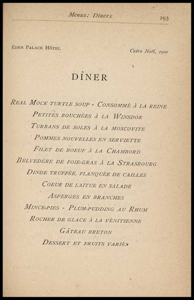 Il Gastronomo moderno : vademecum ad uso degli albergatori, cuochi, segretari e personale d'albergo, corredato da 250 menus originali e moderni e da un dizionario di cucina contenente oltre 4000 traduzioni ed annotazioni sul significato e l'etimologia dei termini più in uso nel gergo di cucina francese