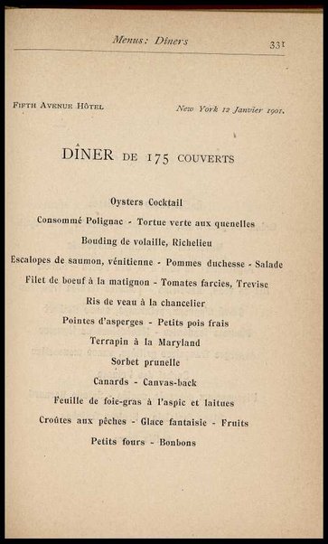 Il Gastronomo moderno : vademecum ad uso degli albergatori, cuochi, segretari e personale d'albergo, corredato da 250 menus originali e moderni e da un dizionario di cucina contenente oltre 4000 traduzioni ed annotazioni sul significato e l'etimologia dei termini più in uso nel gergo di cucina francese