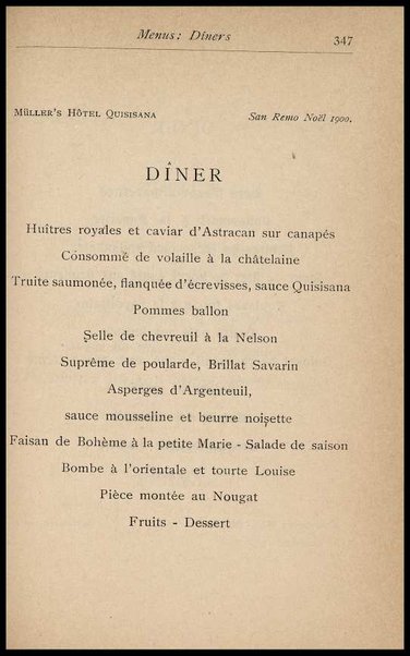 Il Gastronomo moderno : vademecum ad uso degli albergatori, cuochi, segretari e personale d'albergo, corredato da 250 menus originali e moderni e da un dizionario di cucina contenente oltre 4000 traduzioni ed annotazioni sul significato e l'etimologia dei termini più in uso nel gergo di cucina francese