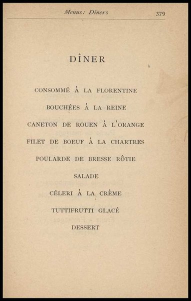 Il Gastronomo moderno : vademecum ad uso degli albergatori, cuochi, segretari e personale d'albergo, corredato da 250 menus originali e moderni e da un dizionario di cucina contenente oltre 4000 traduzioni ed annotazioni sul significato e l'etimologia dei termini più in uso nel gergo di cucina francese